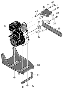 Part Location Diagram of 323534-830 Murray Frame, Assembly. Edger